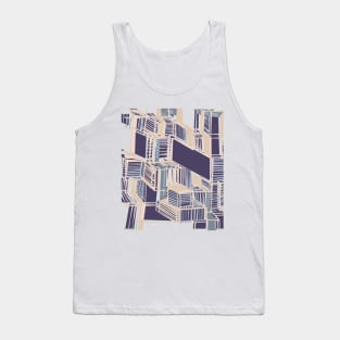 Geometric pattern blush elegant modern Tank Top